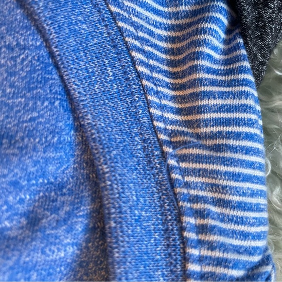 Soft Wash Tees- Dark Gray and blue striped 2 pack - Picture 4 of 4